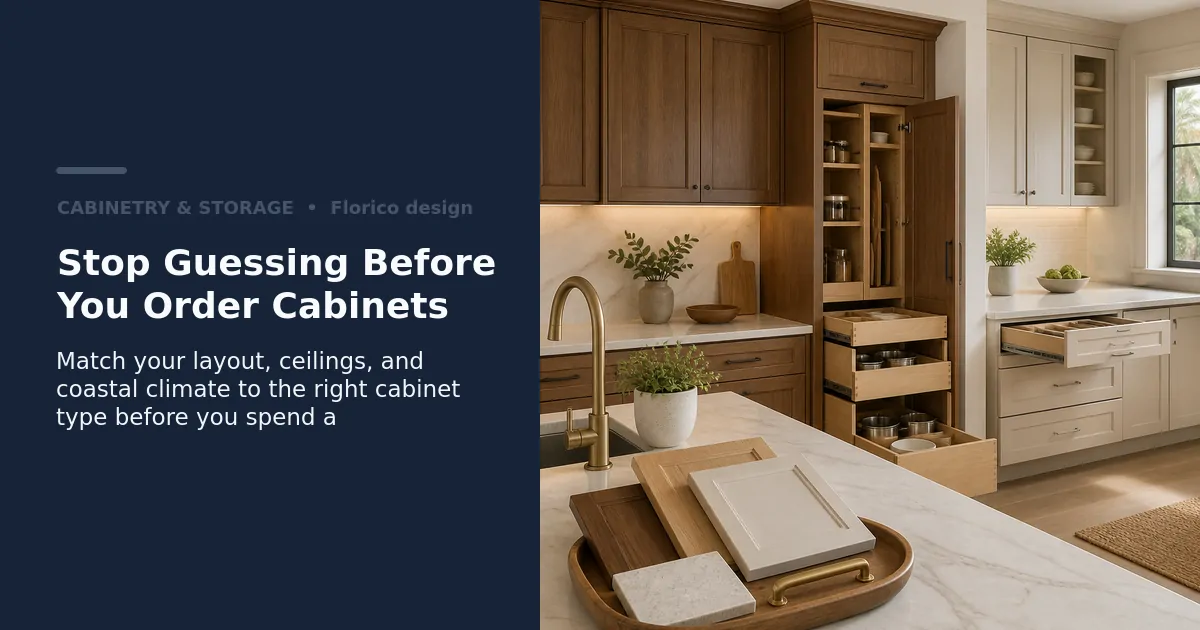Custom vs. Semi-Custom Kitchen Cabinets: Which Is the Better Choice for Florida Homeowners in 2026?