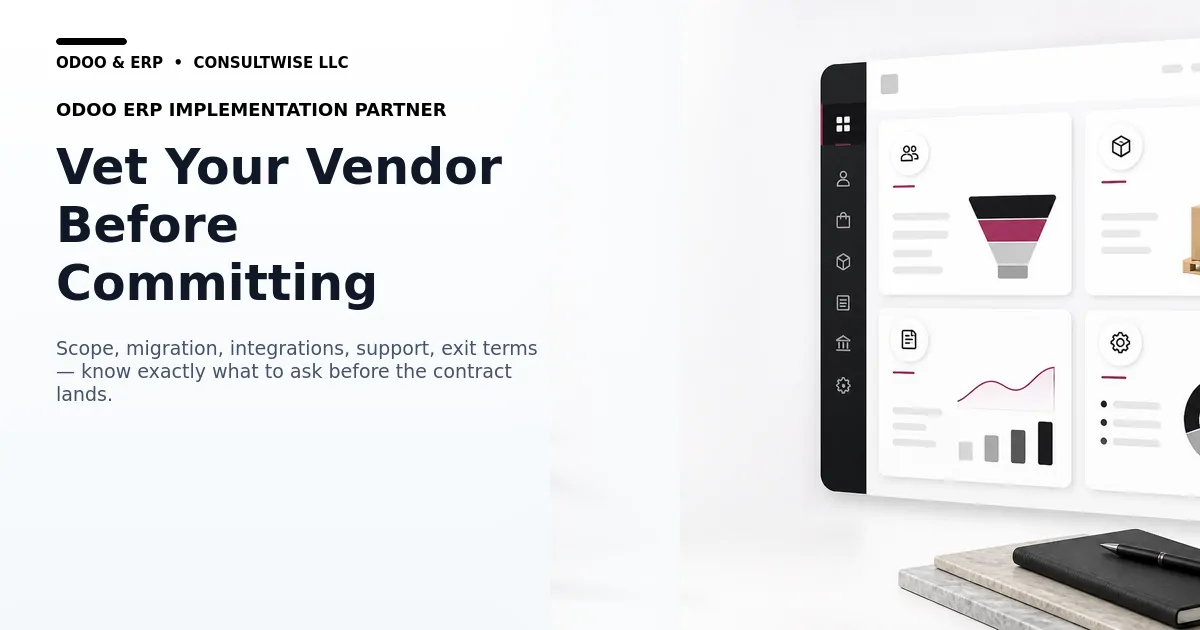 How to Choose an Odoo ERP Implementation Partner: 12 Questions to Ask Before You Sign