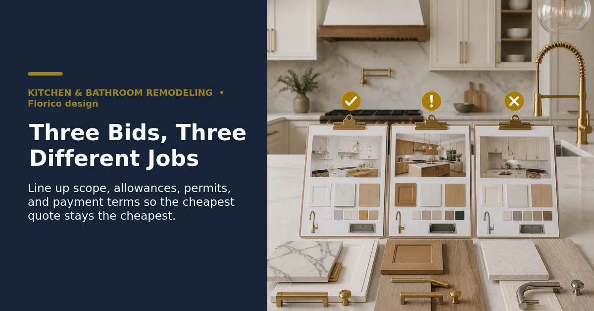 How to Compare Kitchen Remodeling Quotes in South Florida Without Getting Burned