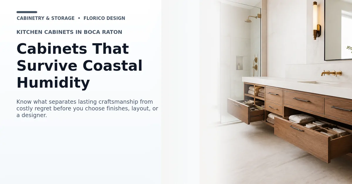 Premium Quality Cabinets in Boca Raton: The Full Guide to Materials, Style, and Smart Design Decisions