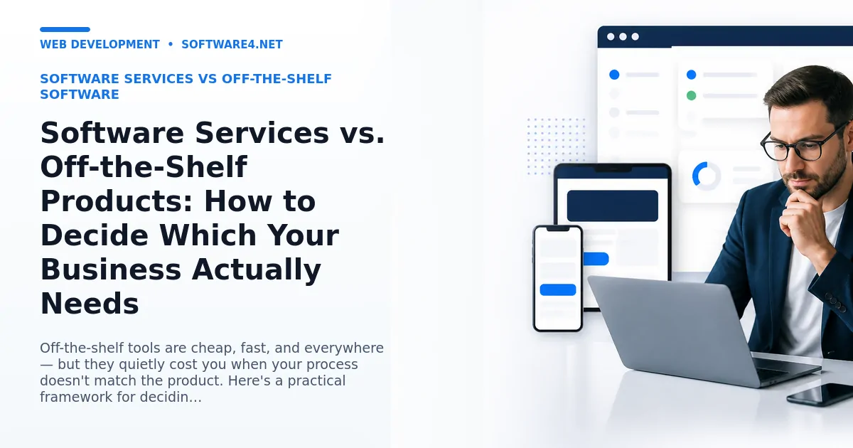 Software Services vs Off-the-Shelf Software: How to Decide What to Buy and What to Build